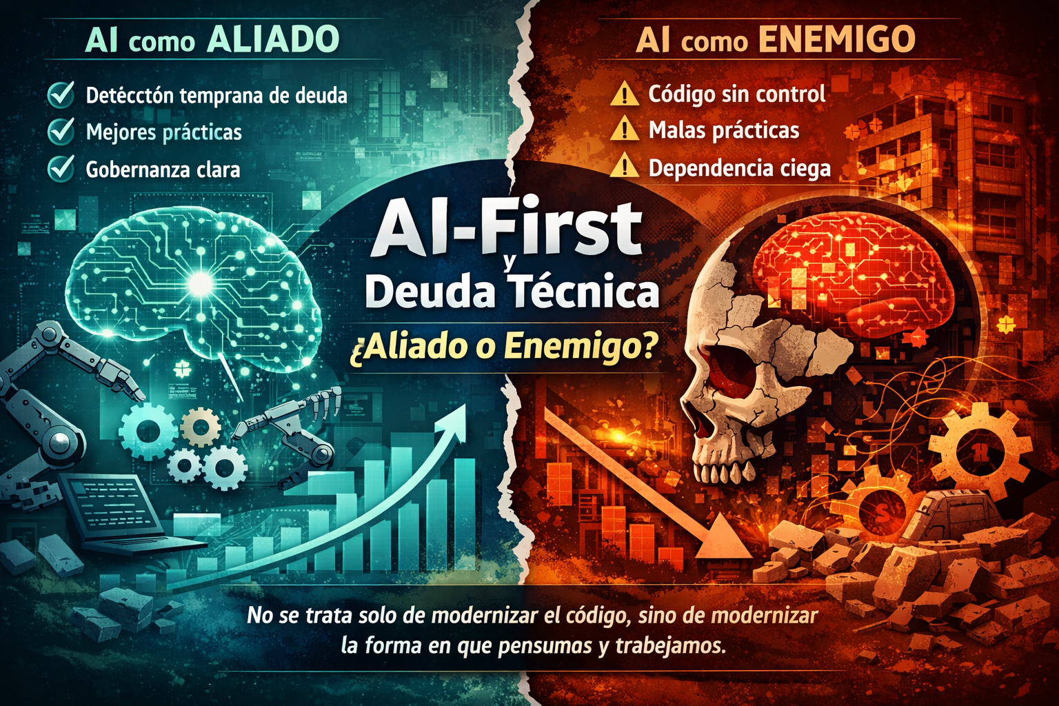 AI-First en la deuda técnica - ¿aliado o enemigo?