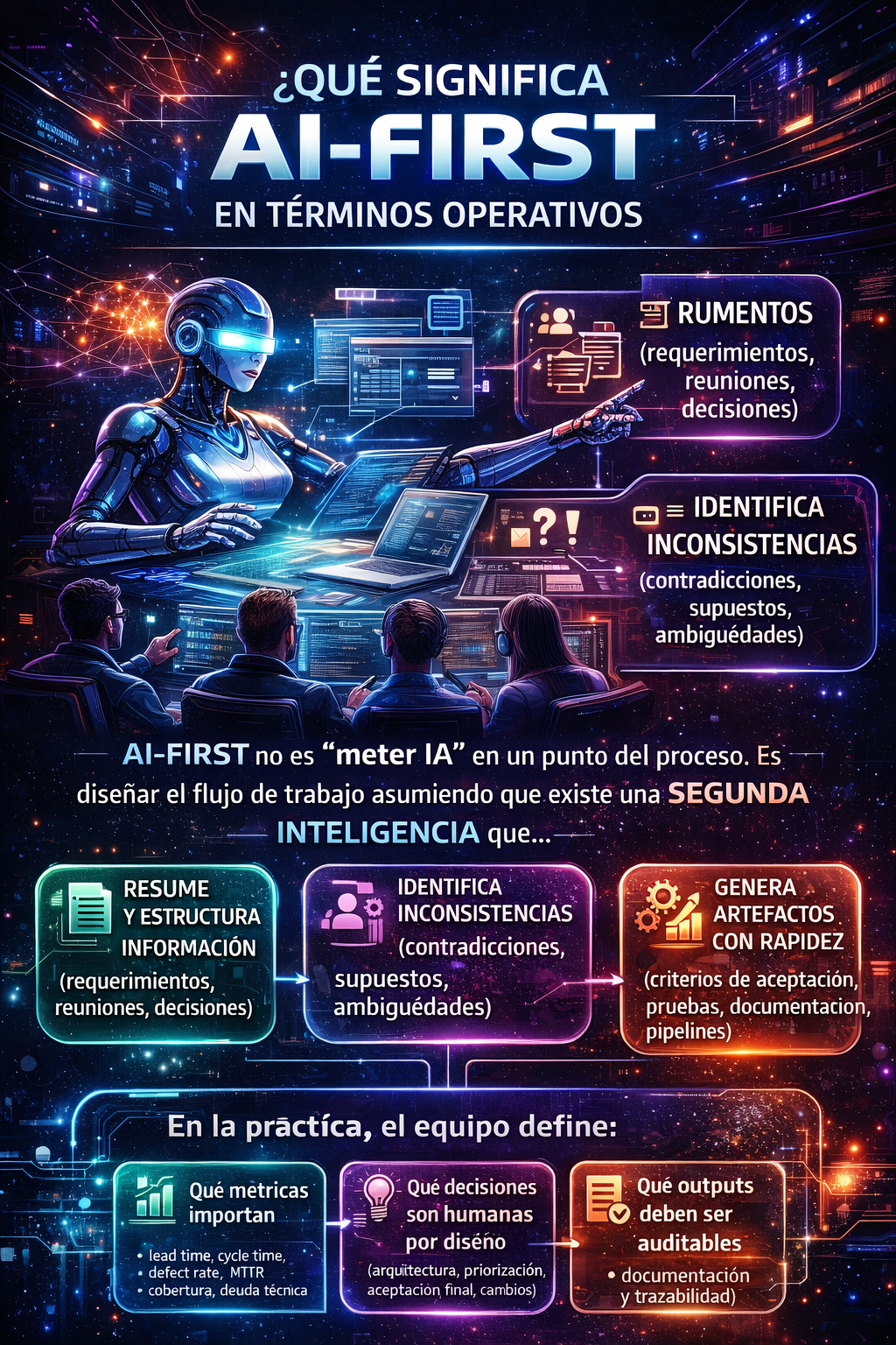 Infografía de AI-First