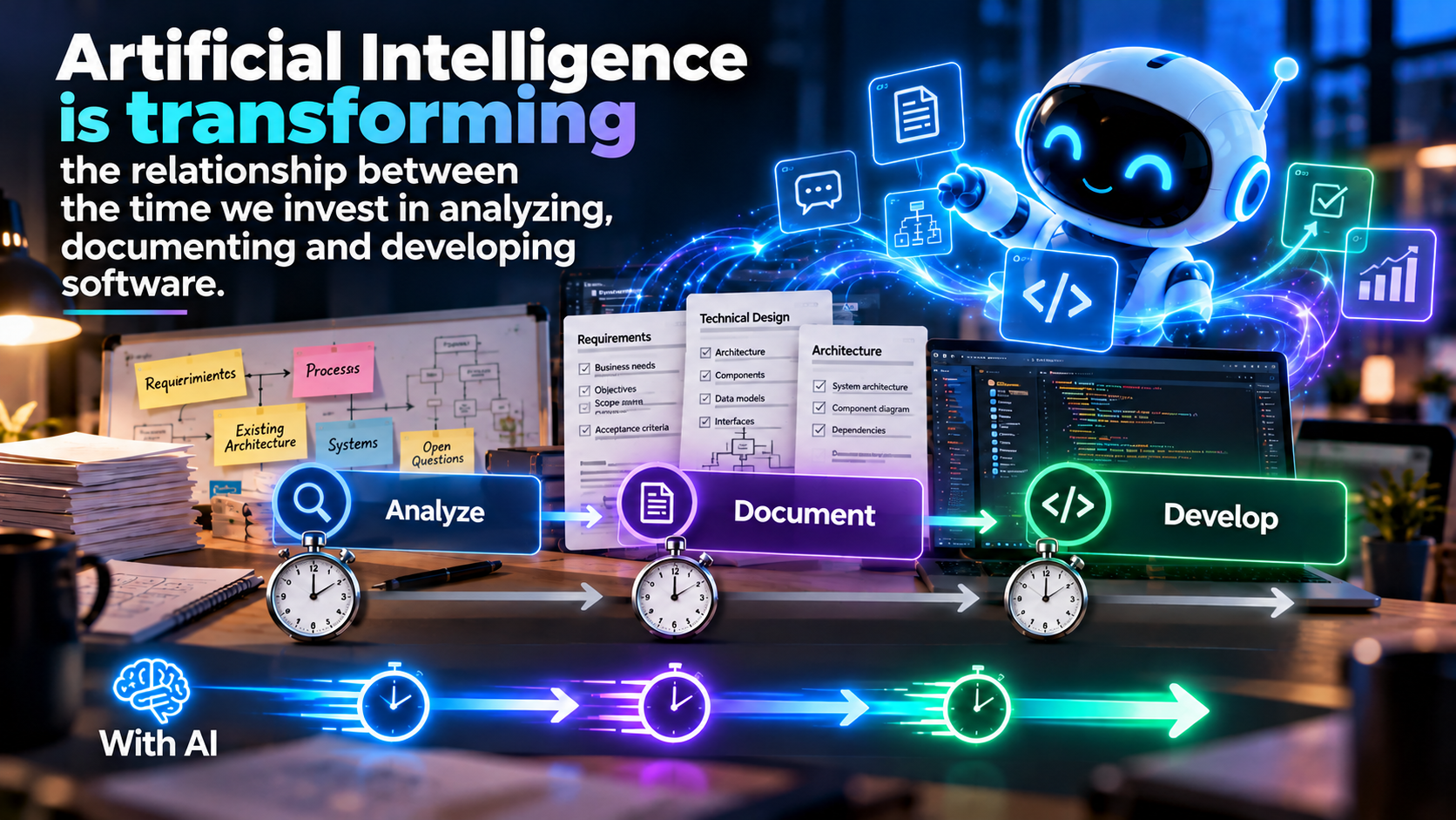 AI is changing the relationship between time spent documenting and developing