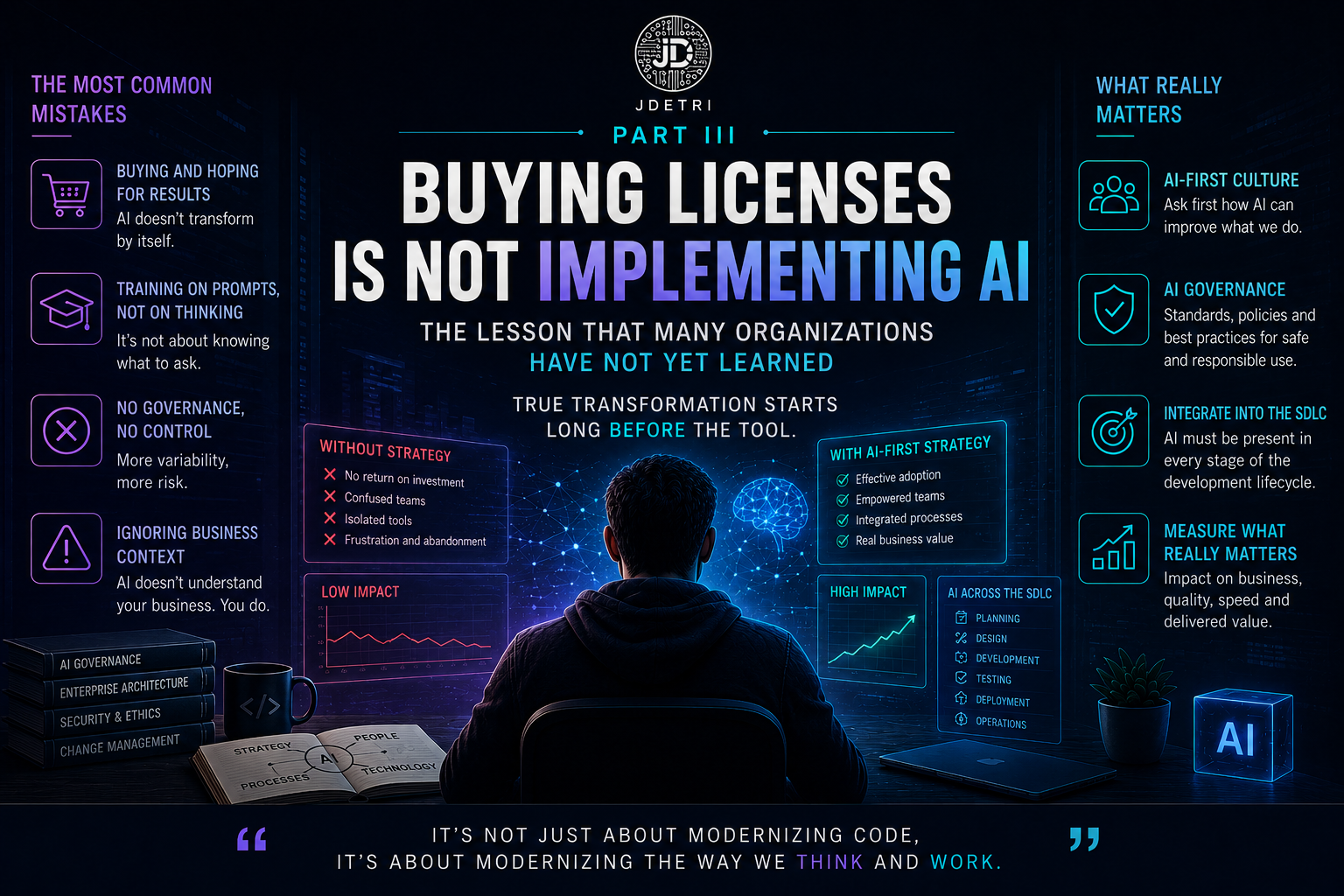 Working with AI goes beyond buying licenses