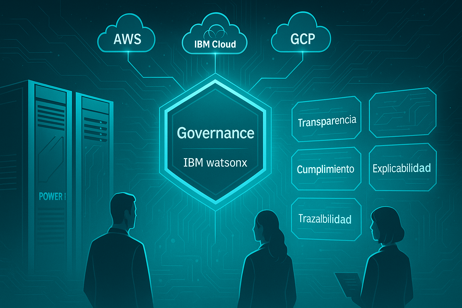 Representation of hybrid and multicloud environments.