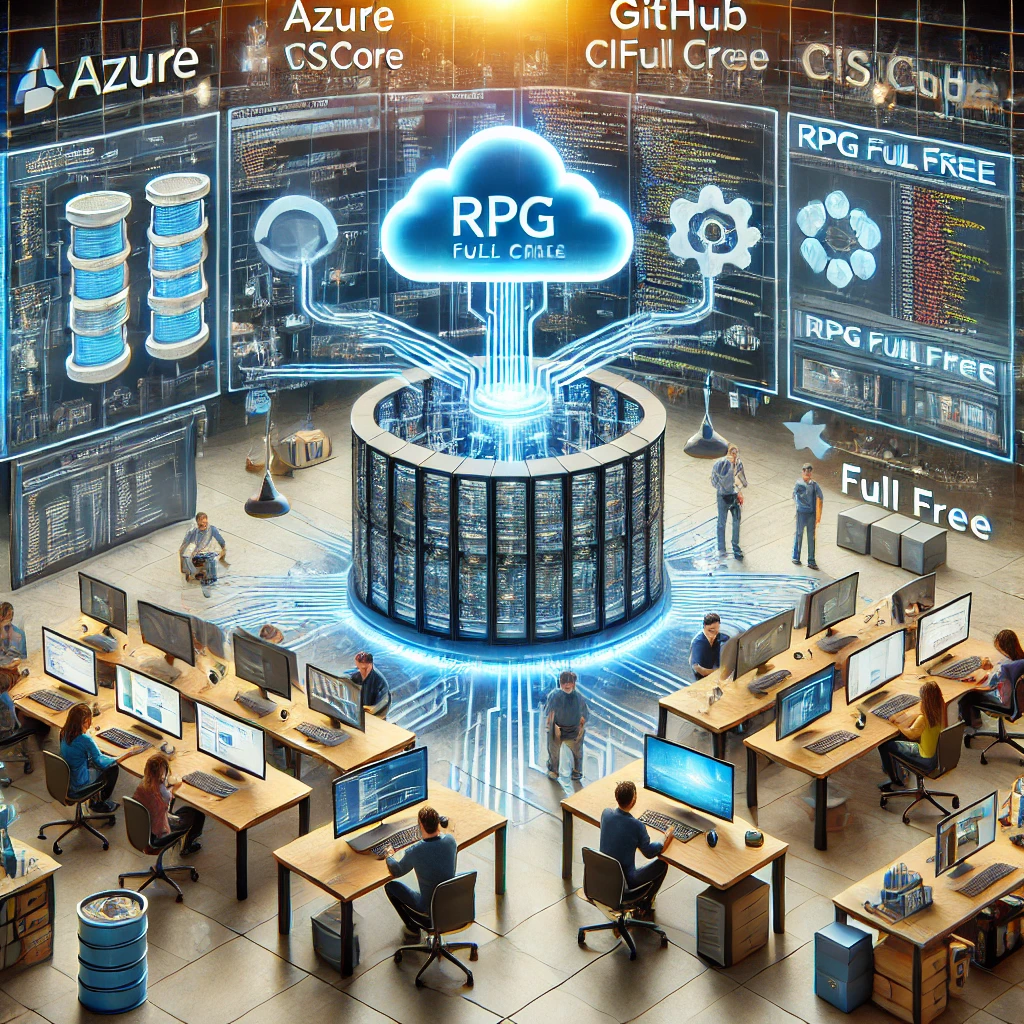 Representation of RPG in the cloud with multiple collaborative work teams